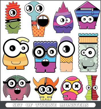 Monster seamless clipart