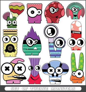 Monster seamless clipart