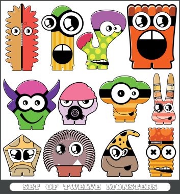 Monster seamless clipart