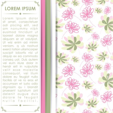 Floral card clipart