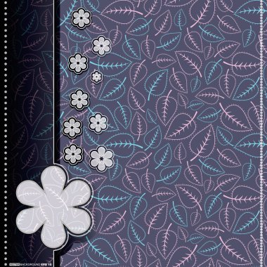 kartı ile yapraklar