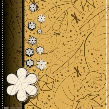 kartı ile yapraklar