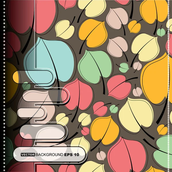 多彩枫叶-无缝模式 — 图库矢量图片
