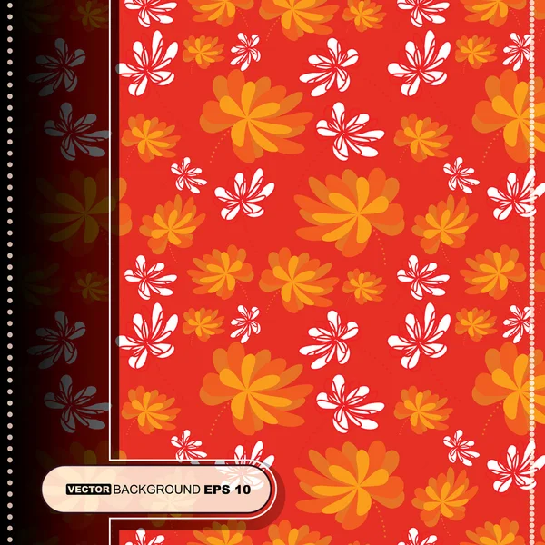 Colorful flowers -seamless pattern — Wektor stockowy