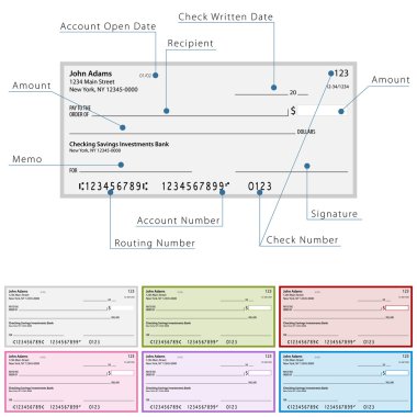 Blank Check Diagram clipart