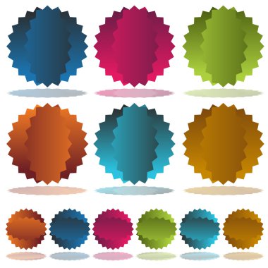 Starburst Dent Set clipart