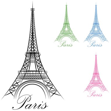 Paris eiffel Kulesi simgesi