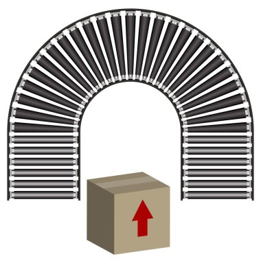 Conveyor Belt Icon Box clipart