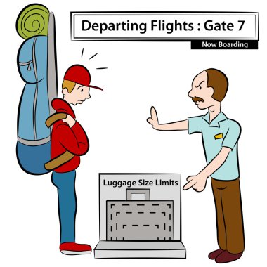 Luggage Size Limits clipart