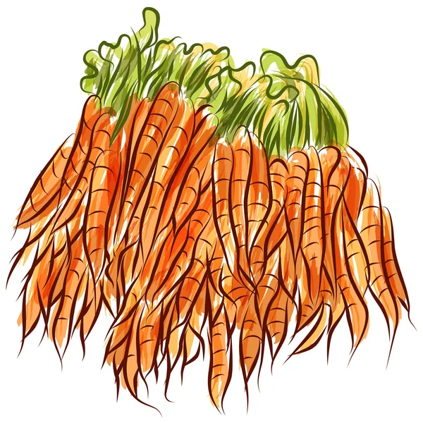 Pila di carote — Vettoriale Stock