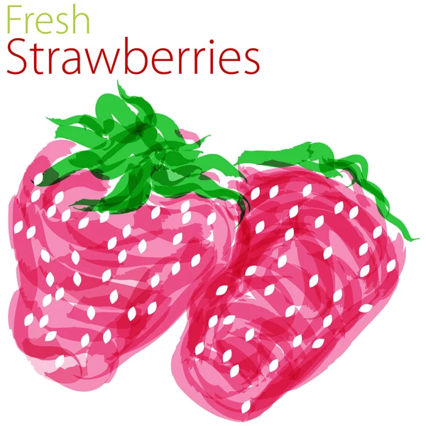 Fresh Strawberries — Stock Vector