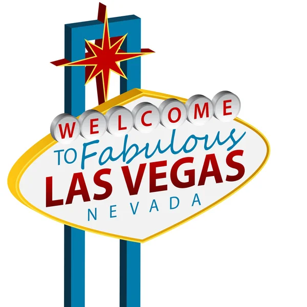 Welcome To Las Vegas Sign — Stock Vector