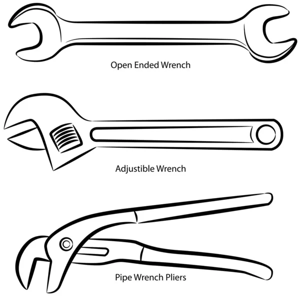 Wrench Type Set — Stock Vector