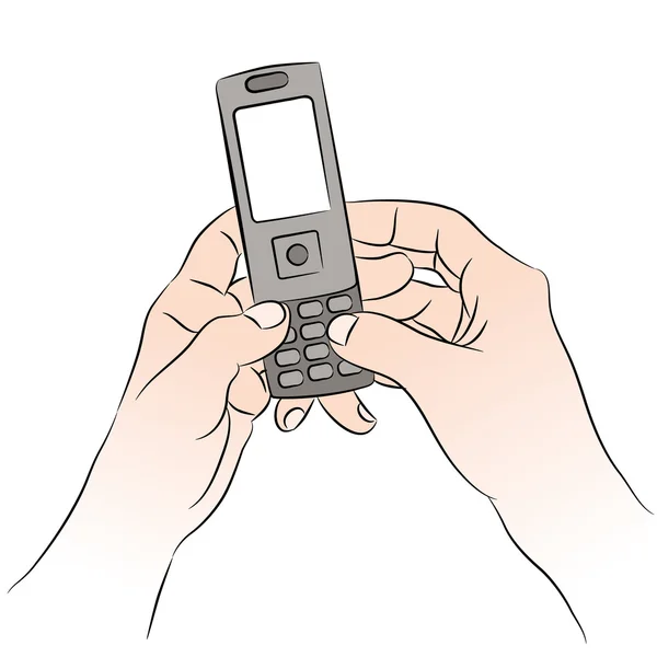 Mobilní telefon SMS — Stockový vektor