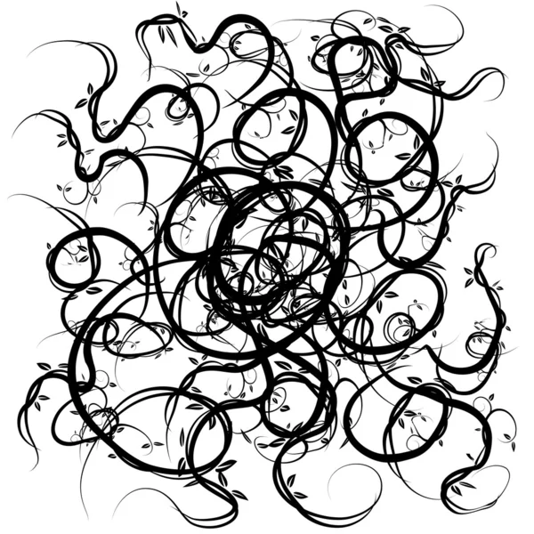 Abstracte branch swirl object — Stockvector