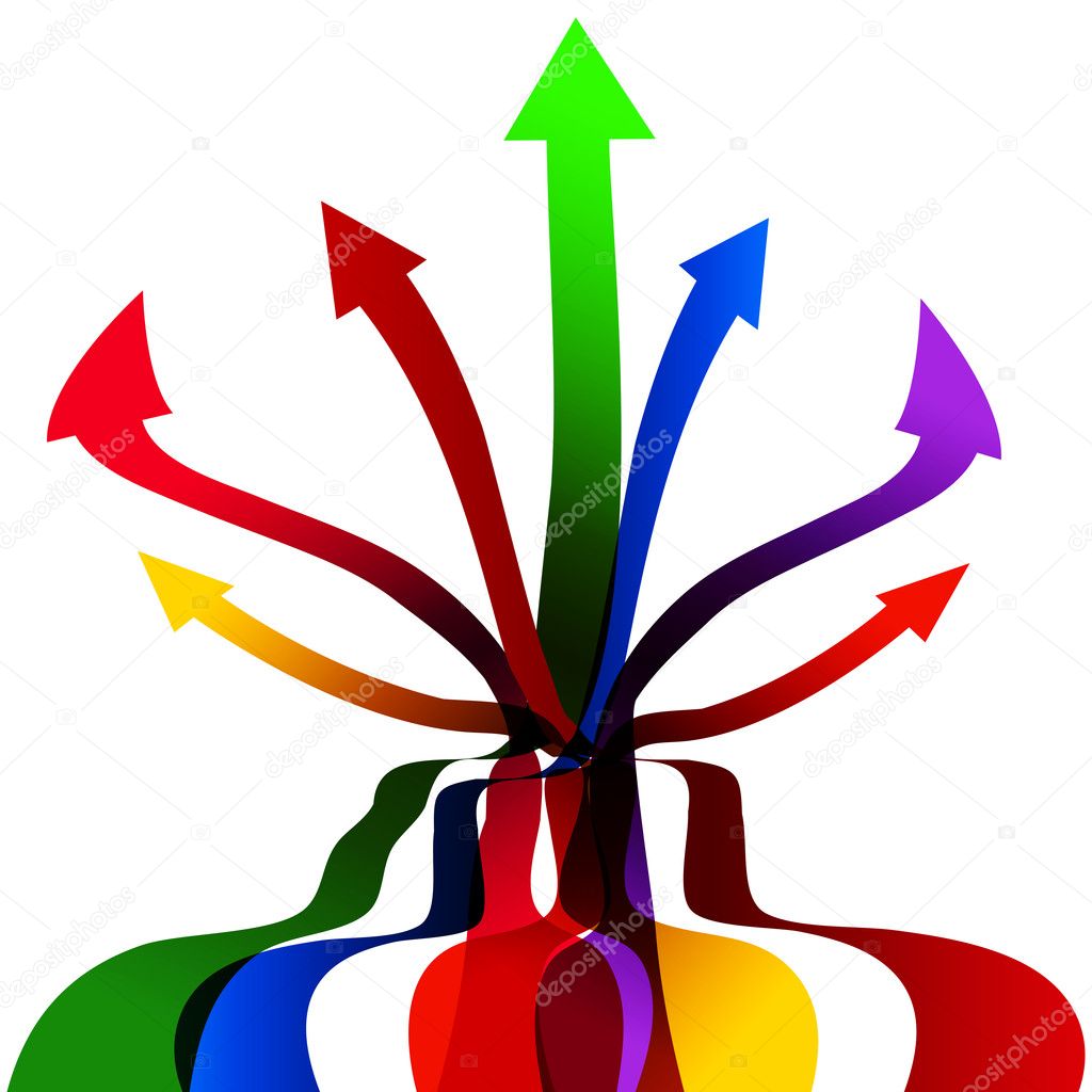 Racing Arrow Ribbons Stock Vector by ©cteconsulting 11576576