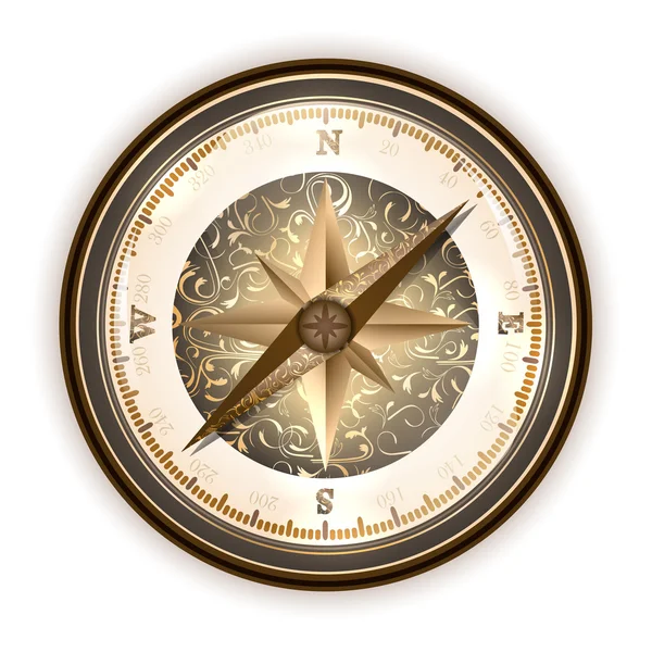 Vinatge antyczny kompas — Wektor stockowy