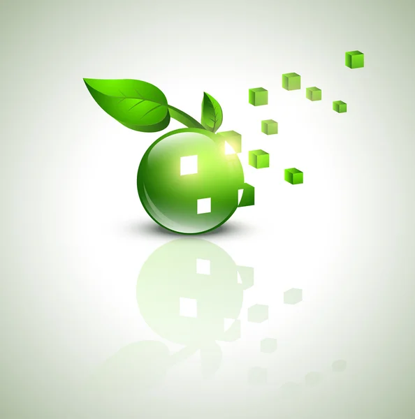 Eco zöld design — Stock Vector
