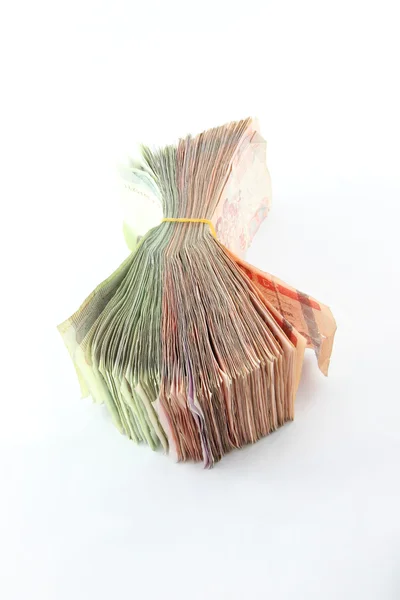Comprimeren oude valuta op vlakke vloer. — Stockfoto