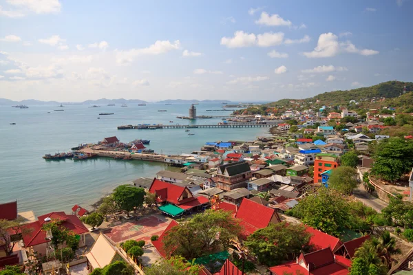 Top view of koh sichang, island ,Thailand — Stock Photo, Image