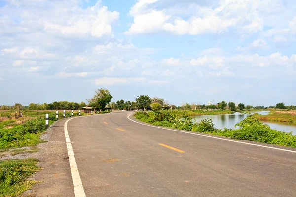 stock image Picture of empty countryside road