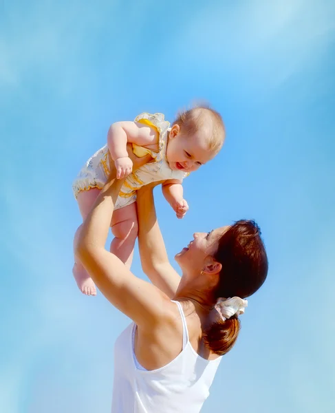 Woman and baby — Stock Photo, Image