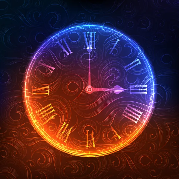 程式化的时钟 — 图库矢量图片