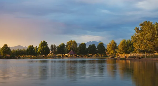 stock image Sahuarita Lake