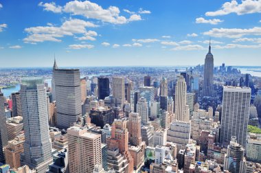 New York City Manhattan panorama clipart