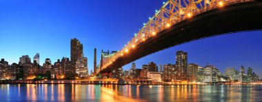 Queensboro Bridge and Manhattan clipart