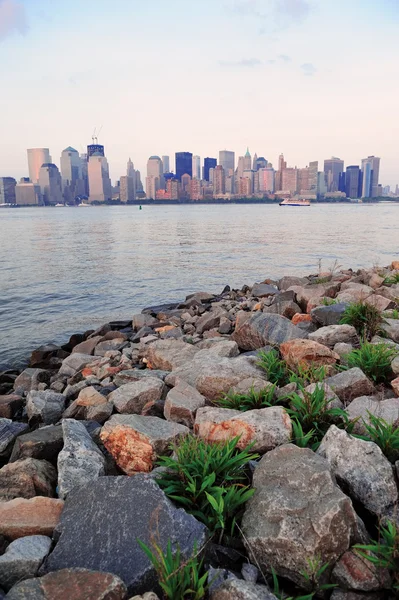 New York City Flussufer — Stockfoto