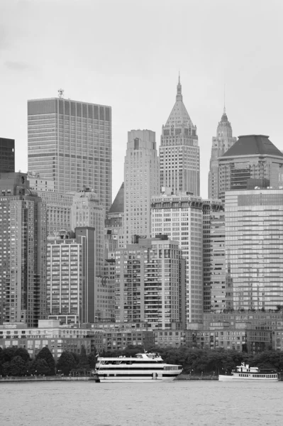 New York City Manhattan svart-hvitt – stockfoto