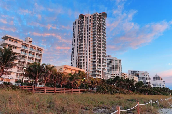 Miami beach widokiem na ocean — Zdjęcie stockowe