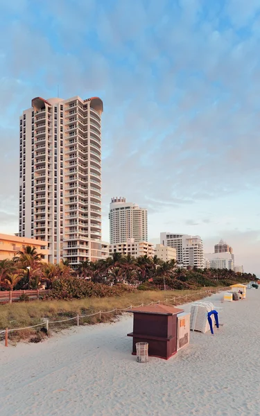 Miami beach widokiem na ocean — Zdjęcie stockowe