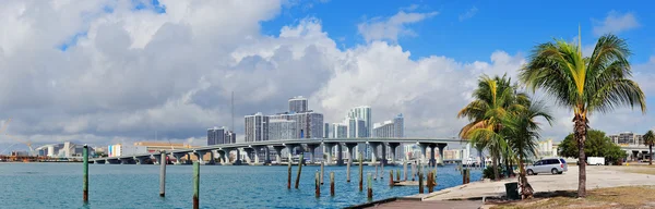 Miami-panorama — Stockfoto