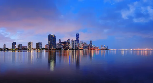 Miami nattscene – stockfoto