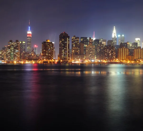 美国纽约市曼哈顿全景 — 图库照片