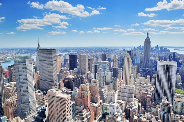 Nova Iorque Panorama de Manhattan Imagem De Stock