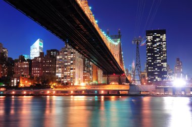 Queensboro Bridge and Manhattan clipart