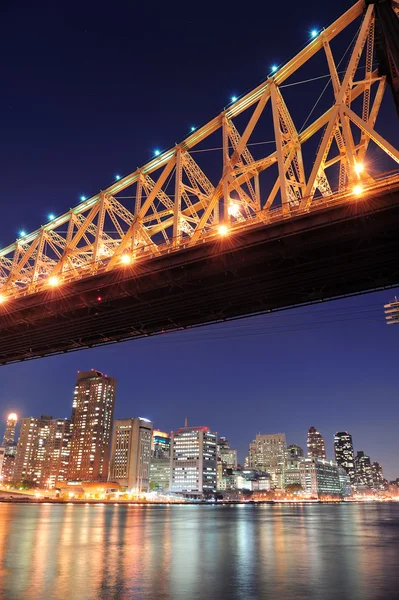 Мосту Квінсборо та Манхеттен — стокове фото