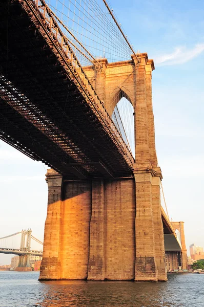 Нью-Йорк Сіті Манхеттен Бруклінський міст — стокове фото