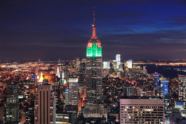 New York City Manhattan Skyline Luftaufnahme — Stockfoto