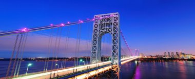 George Washington Bridge panorama clipart