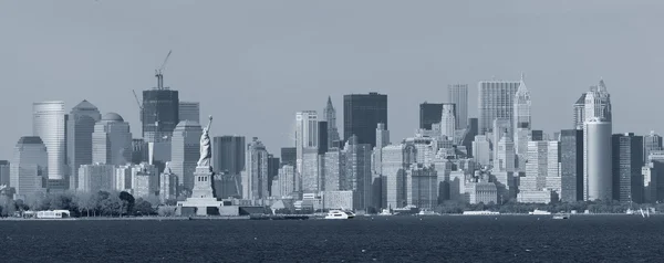 New Yorks manhattan svart och vitt — Stockfoto