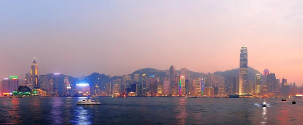 Hong kong ochtend panorama — Stockfoto