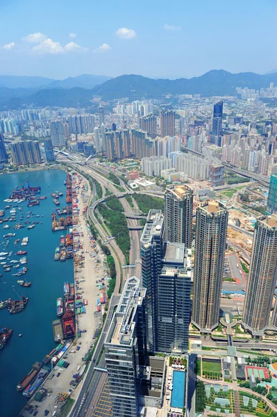 Hong kong Luftaufnahme — Stockfoto