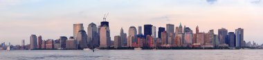 New York'un manhattan günbatımı
