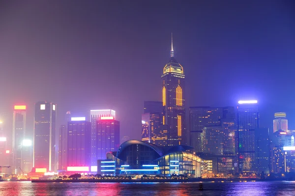Хонг Конг нічний вид — стокове фото