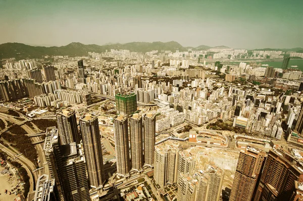 Hong kong luchtfoto — Stockfoto