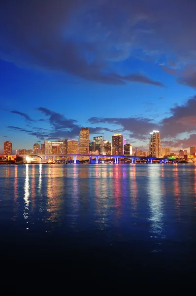 マイアミの夜のシーン — ストック写真